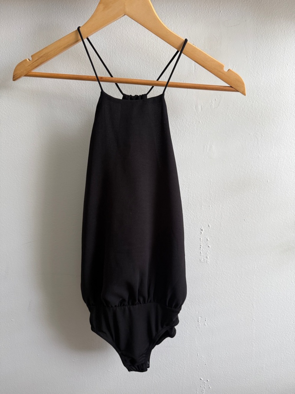 Black Halter Neck Bodysuit